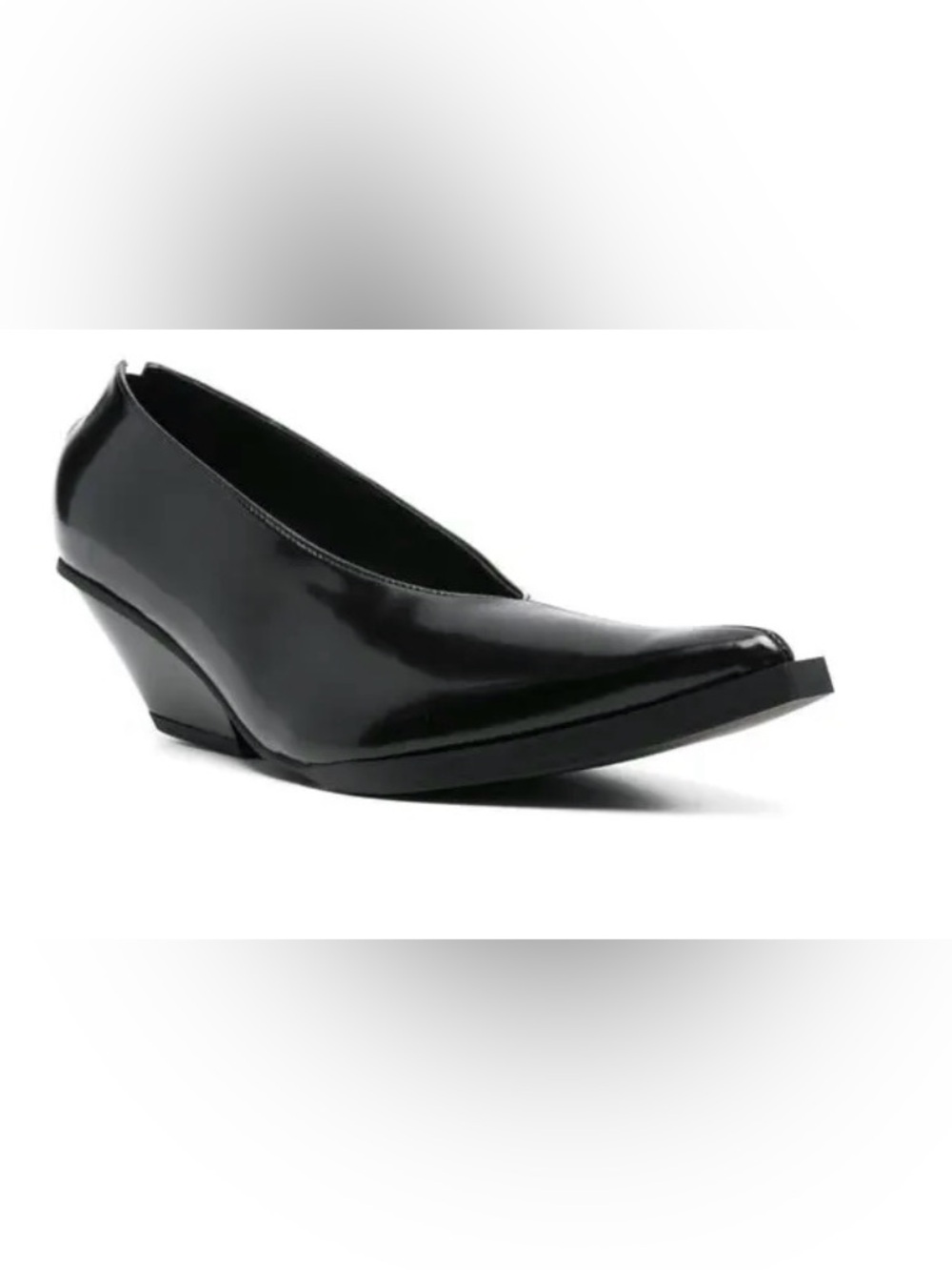 Classic Black Patent Ankle Bootie - Women's Slip-On